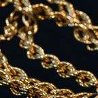 A detail of the chain's links